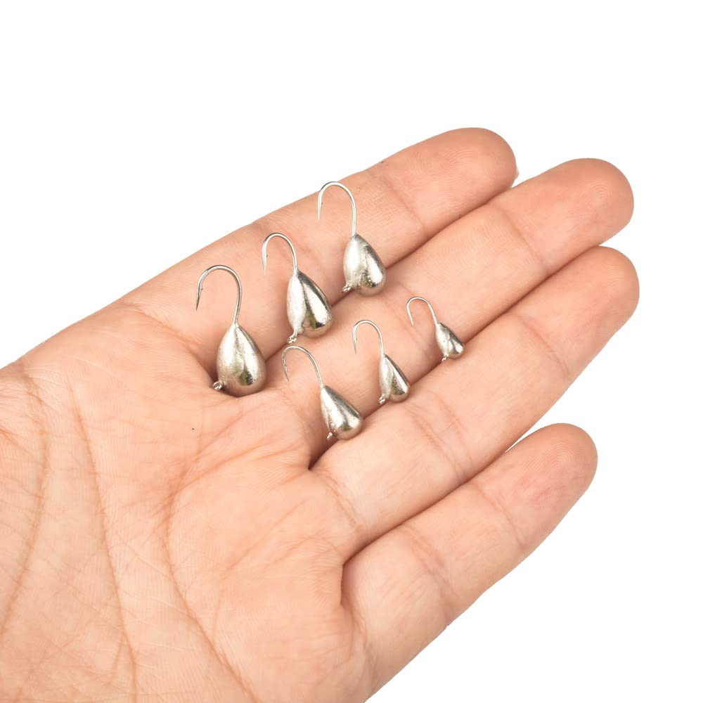 Amazon.com : MUUNN 25Pack Unpainted Tungsten Ice Jigs Kits,Tear